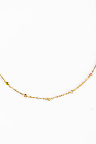 Rainbow Gem Necklace