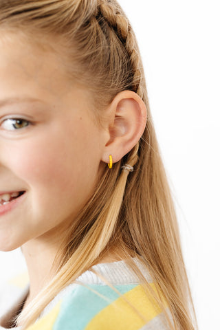 Perler Beads Dangles Hypoallergenic Earrings for Sensitive Ears Made with Plastic Posts Sunshine